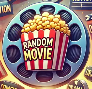 random movie illustration with popcorn and movie reel